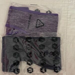 Women’s Fleece Headband/Ear warmers Purple & Navy